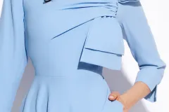 Rochie bleu cu fundă maxi