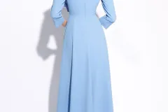Rochie bleu cu fundă maxi