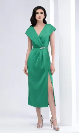 Rochie midi verde